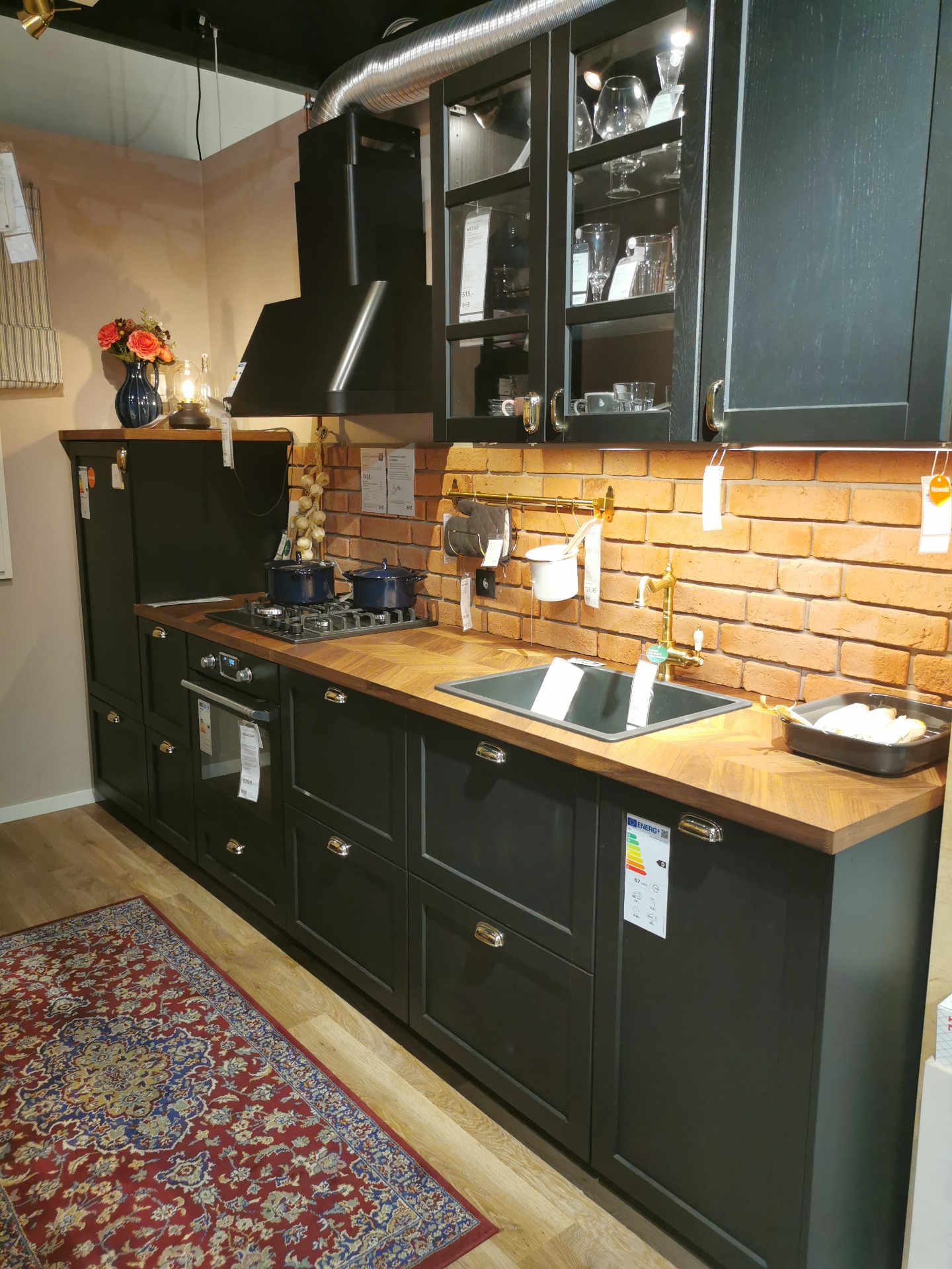 LERHYTTAN Black Kitchen Cabinets from IKEA